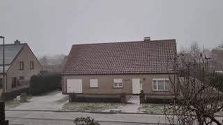 Hagel gedonder en sneeuw 15 januari 2024 [upl. by Agna]