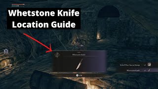 Elden Ring  Whetstone Knife Location amp How to use Ash of War Weapon Arts Guide [upl. by Regazzi35]