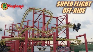 Super Flight OffRide Footage Rye Playland Zamperla Volare Flying Coaster  NonCopyright [upl. by Jordanna]