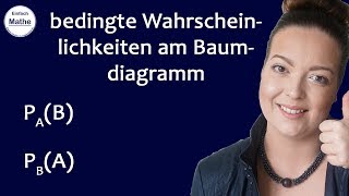 bedingte Wahrscheinlichkeiten am Baumdiagramm  Satz von Bayes 👨‍🎓 by einfach mathe [upl. by Palma]