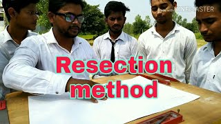 Resection method by Plane Table Surveying in Hindi [upl. by Etan514]