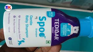 Spoo shampoo  Spoo Shampoos for baby  Tedibar Spoo Shampoo Uses Benefits review in hindi [upl. by Rogerson415]