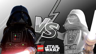 DARTH VADER VS LIGHT VADER EPIC BATTLE  Lego Star Wars The Skywalker Saga [upl. by Glennie]