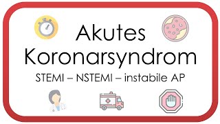 Akutes Koronarsyndrom  Herzinfarkt ACS instabile AP NSTEMI STEMI Troponin Herzkatheter [upl. by Odnam]