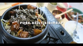 How to make bibimbap  Pork Belly  ASMR Cooking [upl. by Edlyn]