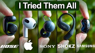 Best OPEN Earbuds 2024 Tested amp Compared  Bose vs Sony vs AirPods vs Shokz [upl. by Ydieh]