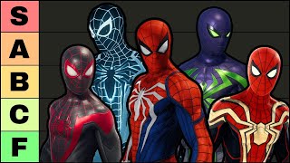 ALL 67 Suits TIER LIST  Marvels SpiderMan amp Miles Morales [upl. by Alicirp147]