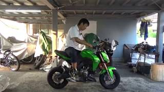 Z125pro参考動画：バックステップ車 [upl. by Sherer315]