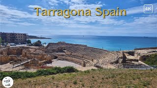 Catalunya sunny walking tour  Tarragona  4K 60 FPS 2024 [upl. by Antonin826]