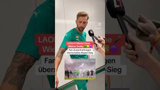 Guido Burgstaller nach den FanAusschreitungen im 343 Wiener Derby 🗣️ shorts scrfak [upl. by Julietta]