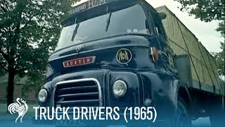 Truck Drivers How to Drive a Lorry Properly 1965  British Pathé [upl. by Lusty]