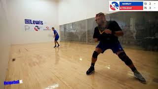 Racquetball Highlights Murrays Roadmap Vs Trujillo Q4 Lweis Drug Proam 2024 [upl. by Nwahsad]