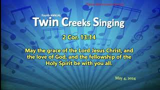 Twin Creeks church of Christ 2024 Annual Singing [upl. by Ahsauqram830]