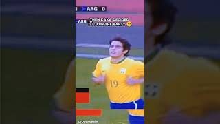 When Kaka Outplayed Ankhara Messi 🥶🥶 [upl. by Fanchette]