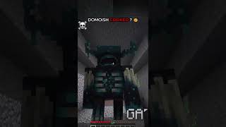 DOMOISH COOKED  ☠💀👀 minecraft minecrafthumor trending warden shortfeed shorts gamingshorts [upl. by Apicella703]