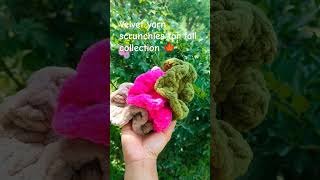 velvet yarn scrunchies crochet crochetscrunchies handmade [upl. by Lane]