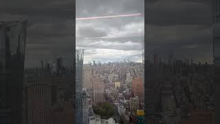 Breathtaking NYC Skyline on a Cloudy Day🏙️☁️newyork shorts views city manhattanskyline clouds [upl. by Hebbe164]