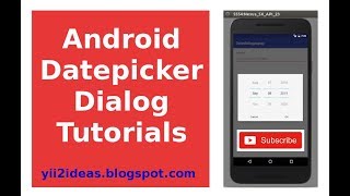 Android Datepicker Dialog [upl. by Zetnahs790]