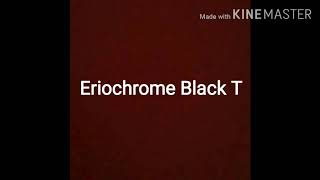 Eriochrome Black T Indicator [upl. by Sumaes58]