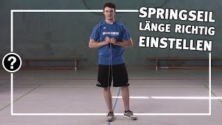 Springseil einstellen  Die richtige Länge  Fitness amp Kraftsport  SportThieme [upl. by Yrtsed706]