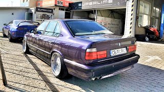 BMW E34 540i Most Brutal Car Exhaust Sound [upl. by Wattenberg]