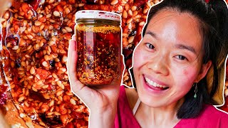 June Reveals The Secret Behind Homemade Chili Oil  Delish [upl. by Eessej]