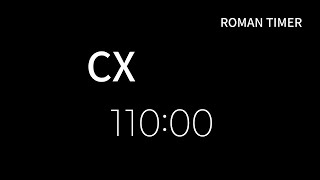 Roman 110 Minute Timer  Roman CX [upl. by Anton]