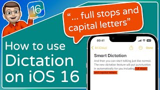 Using the new Enhanced Dictation on iOS 16 ⭐ iOS 16 Tips [upl. by Wyon]