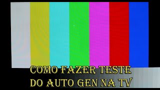 Como fazer teste auto gen tv lg [upl. by Winshell]