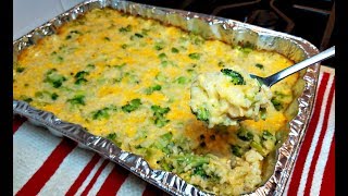 Broccoli Cheese Rice Casserole Recipe  How To Make Broccoli Cheese Rice Casserole [upl. by Ereveniug]