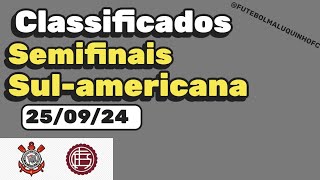 Classificados para semifinais da Sulamericana 2024 250924 [upl. by Elconin]