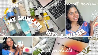 My SKINCARE HITS amp MISSES  First YouTube Video  Honest Review Combination to Oily skin Malayalam [upl. by Anaitsirhc]