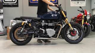 British customs full drag on Triumph Bonneville SE [upl. by Gnim139]