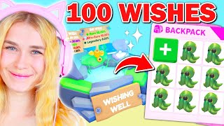 I Made 100 WISHES In Adopt Me Roblox [upl. by Carolee]