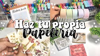 ✨Haz tu propia Papeleria casera✨  Parte 6 📚🌿📝 [upl. by Atipul575]