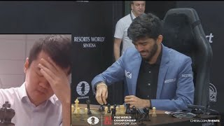 Emotional and shocking ending to World Chess Championship 2024 [upl. by Natassia]