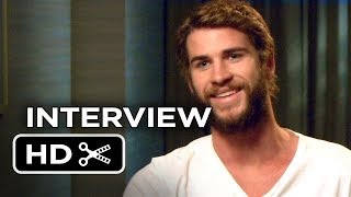 The Hunger Games Catching Fire  Liam Hemsworth Interview 2013 HD [upl. by Faith]