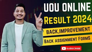 UOU BACK amp IMPROVEMENT FORM 2024  UOU EXAMINATION CITY CHANGE FORM amp BACK ASSIGNMENT FORM 2024 [upl. by Scrogan]