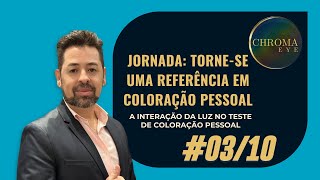 A interação da luz no teste de coloração pessoal [upl. by Iadam]