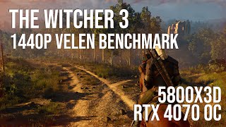 The Witcher 3 Patch 404a  Ryzen 5800X3D  RTX 4070  1440p Velen Benchmark 1 [upl. by Harrus]