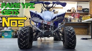 NITROUS SNIFFING Chinese Atv  WILL IT WORK [upl. by Enneire]