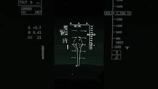 AV42C Gun Run in the dark Hud Cam  aviation aircraft airforce military [upl. by Yeorgi]