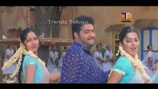 Nuvvu Whistlesthe  Melody Song JrNTRAnkitha  Bhoomika Movie  Simhadri Trendz Telugu [upl. by Wehner]