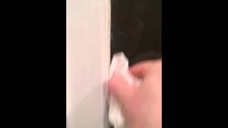 Painting window trim the lip balm trick [upl. by Asiral]