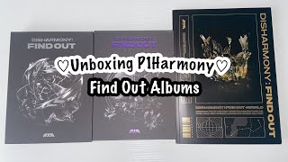 Unboxing P1Harmony Disharmony Find Out  all versions  legendary pulls [upl. by Gefell]