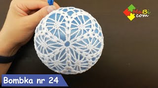 Szydełkowa bombka nr 24Crochet Christmas ball No 24 [upl. by Cerys]