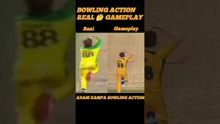 Adam Zampa Bowling Action Real 🤯 Gameplay shorts [upl. by Arta]