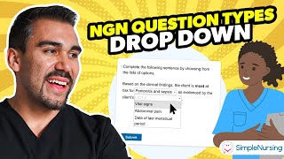 Next Gen NCLEX NGN Question Types PART 2  Drop Down Rationale and Cloze Questions [upl. by Pardoes]