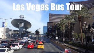 Las Vegas Strip Bus Tour  From Mandalay Bay to Stratosphere [upl. by Phineas845]