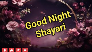 Good Night Shayari  Good Night Shayari Status  Good Night Love Shayari  KRISHNA [upl. by Merrie]